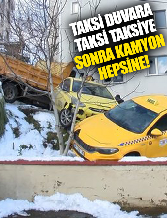 İstanbul'da fıkra gibi zincirleme trafik kazası!