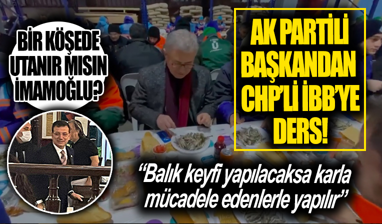 AK Partili Üsküdar Belediyesi'nden CHP'li İBB'ye ders niteliğinde hareket!