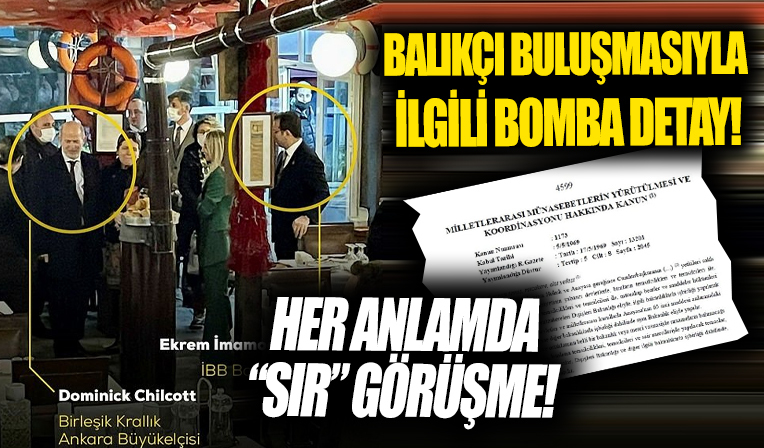 Ekrem İmamoğlu ile İngiliz Büyükelçi'nin buluşmasında flaş detay!