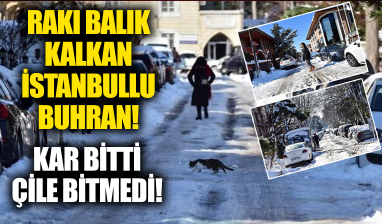 Kar bitti ama İstanbullunun çilesi bitmedi!