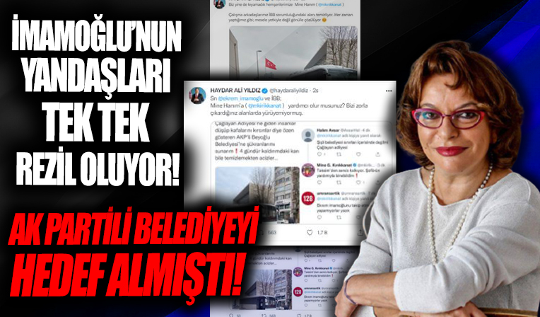 Mine Kırıkkanat, AK Partili Beyoğlu Belediyesi'ne tepki göstermek isterken rezil oldu!