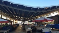Samsun'da Pazar Yeri Çatisi Çöktü