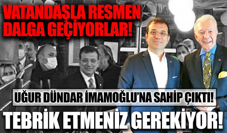 Uğur Dündar, kar krizinde balık keyfi yapan İmamoğlu'na sahip çıktı