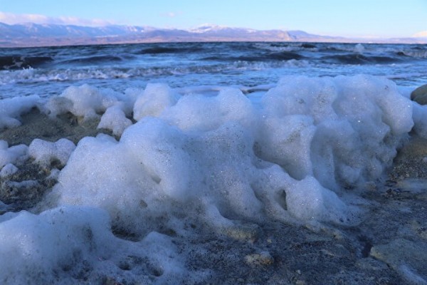 Burdur Gölü köpürdü! Uzmanlar endişelendiren görüntünün nedenini açıkladı