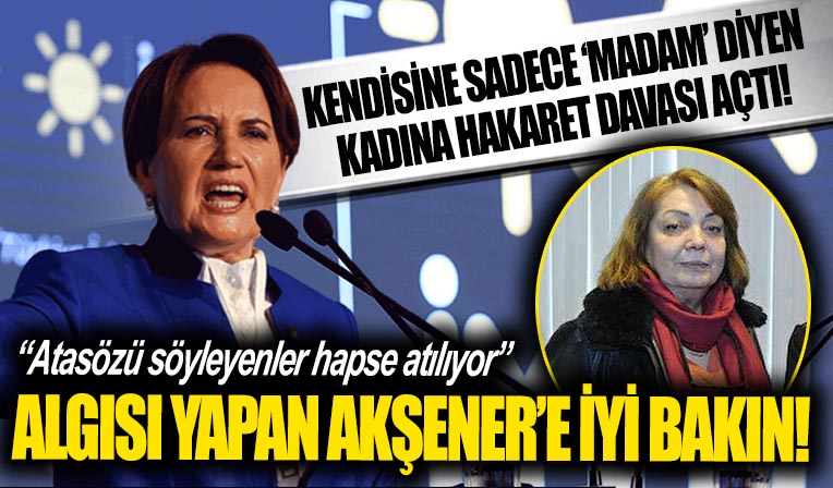 Meral Akşener'den kendisine 'madam' diyen 63 yaşındaki kadına hakaret davası!