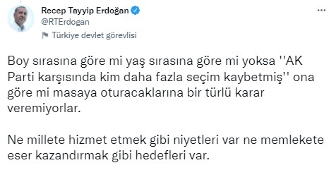 Başkan Erdoğan'dan muhalefete sert sözler: Milli onur ve haysiyetlerini kaybettiler