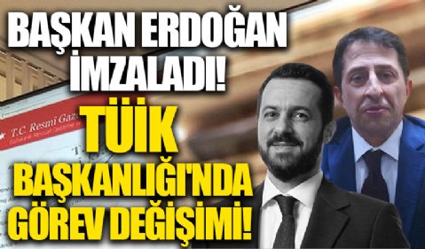 Resmi Gazete'de yayımlandı! TÜİK Başkanlığı'na Erhan Çetinkaya atandı
