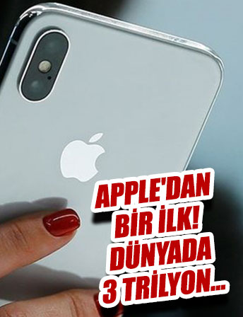 Apple'dan bir ilk! Dünyada 3 trilyon dolar piyasa değerine ulaşan şirket oldu