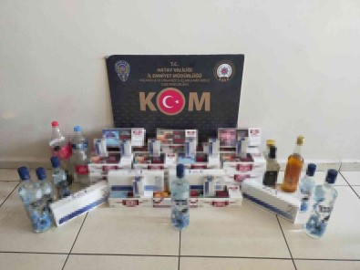 Hatay'da Sahte Içki Ve Kaçak Sigara Operasyonu