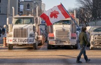 Kanadali Kamyoncular Asi Karsiti Protestolarina Devam Ediyor