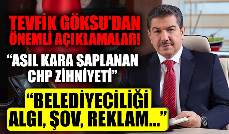 Tevfik Göksu'dan CHP'li İBB'nin karla mücadelesine tepki: Asıl kara saplanan CHP'nin zihniyeti
