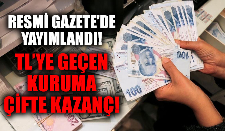 TL'ye geçen kurumlara müjde! Karar Resmi Gazete'de yayımlandı