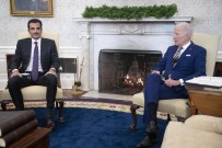 Biden, Beyaz Saray'da Katar Emiri Al Sani Ile Bir Araya Geldi