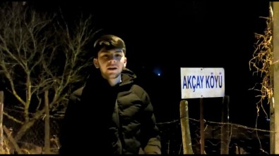 Domuzdan Kaçan Genç Kendini Otomobilin Üzerine Atti