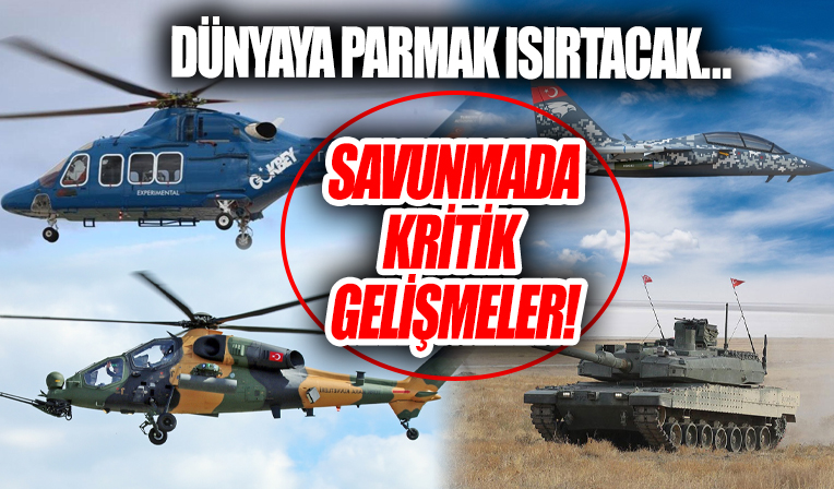 Gökbey, Hürjet, Bayraktar TB3, ATAK, Altay Tankı! Dünyaya parmak ısırtacak sistemler devreye alınacak