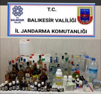 Gönen'de Kaçak Içki Operasyonu