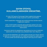 Osmangazi Köprüsü'nde 31 Aralik'ta Zam Gelecek Diye Giselerin Kapatildigi Iddiasina Yanit