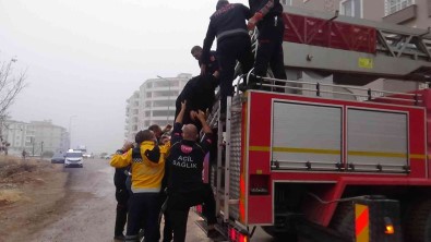 Kilis'te Korkutan Yanginda 15 Kisi Itfaiye Tarafindan Kurtarildi