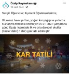 Özalp'ta Okullar Tatil Edildi Haberi