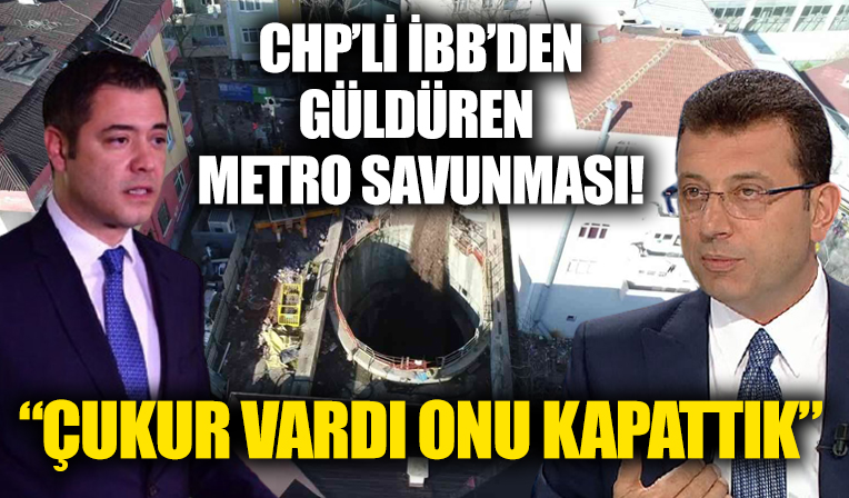 Metroya beton döken İBB'nin Sözcüsü Murat Ongun'dan kargaları güldürecek açıklama: Çukur vardı onu kapattık