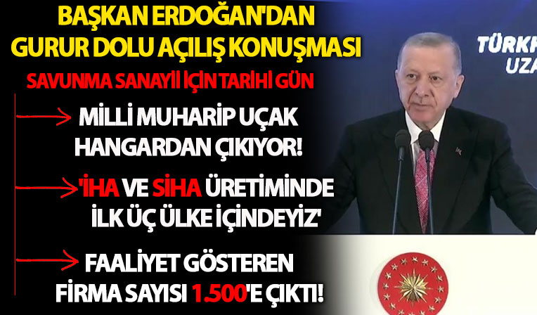 Milli Muharip Uçak için tarihi gün! Başkan Erdoğan'dan flaş açıklamalar