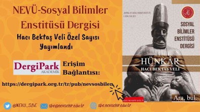 NEVÜ-SBE Dergisi 'Haci Bektâs Veli Özel Sayisi' Yayinladi