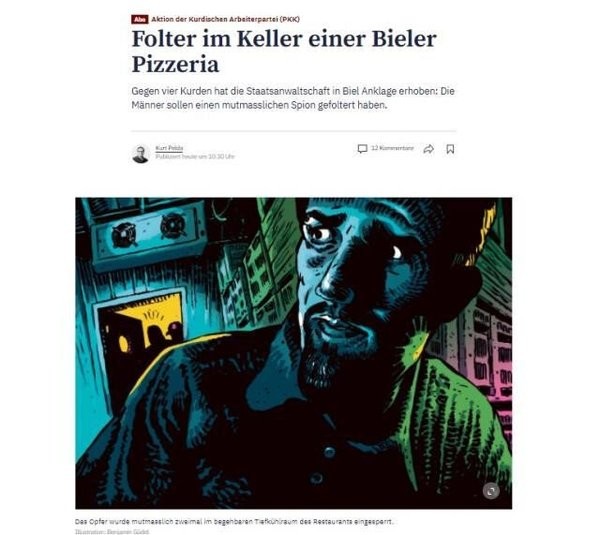 İsviçreli gazeteci Pelda, terör örgütü PKK mensuplarının İsviçre'deki işkencesini yazdı!