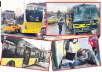 İBB iştiraklerinden İETT'ye bağlı otobüsler 1 haftada 8 kaza yaptı!