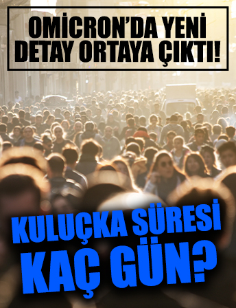 Omicron'da kuluçka süresi kaç gün: Omicron varyantına temas ettikten kaç gün sonra belirti görülüyor