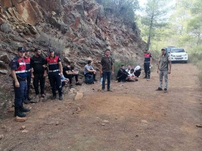Köycegiz'de 14 Düzensiz Göçmen Yakalandi