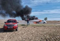 Yanan Araci Orman Ekibi Söndürdü