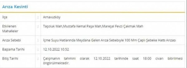 İstanbul'un 7 ilçesinde 7 saat su kesintisi!