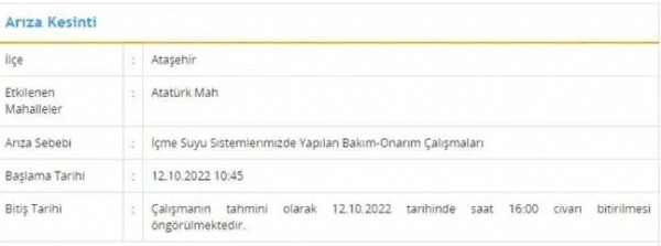 İstanbul'un 7 ilçesinde 7 saat su kesintisi!