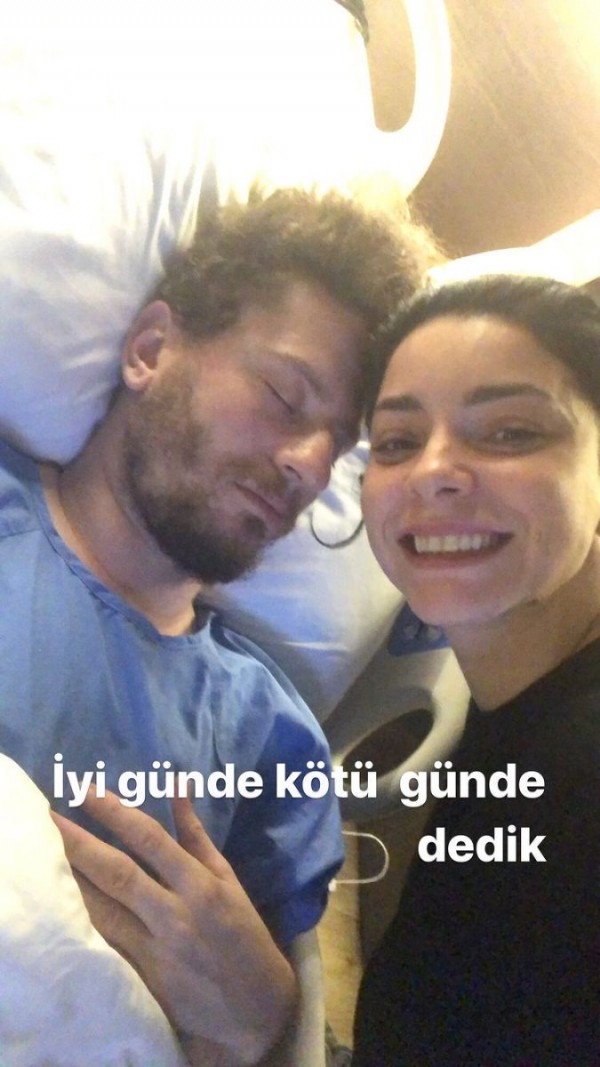 Merve Boluğur'un eşi hastanelik oldu