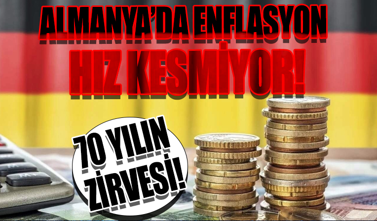 Almanya'da enflasyon hız kesmiyor: 70 yılın zirvesi!