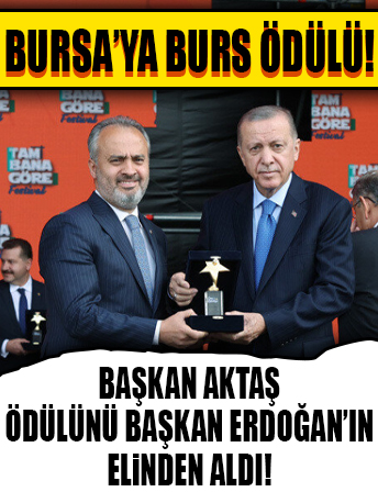 Bursa’ya ‘burs’ ödülü...