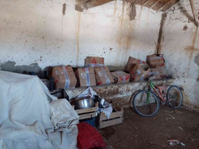 Çiftlikte 450 Kilogram Gümrük Kaçagi Tütün Ele Geçirildi