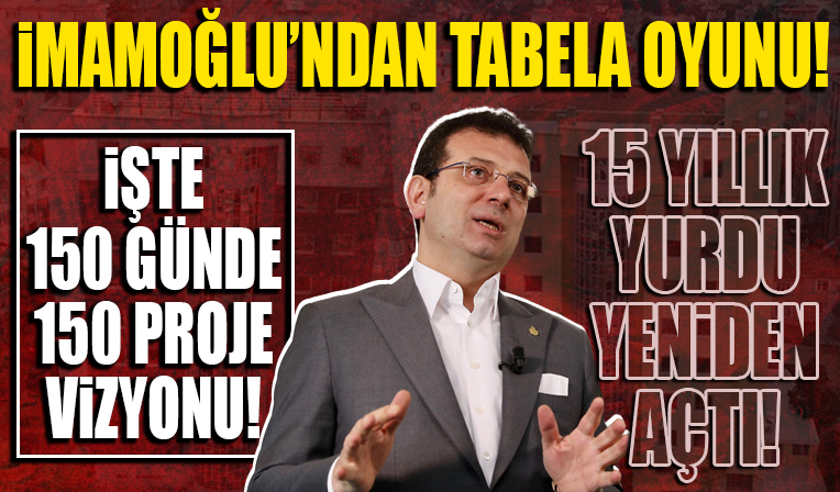 Ekrem İmamoğlu'ndan tabela oyunu! 15 yıllık yurdu yeniden açtı!
