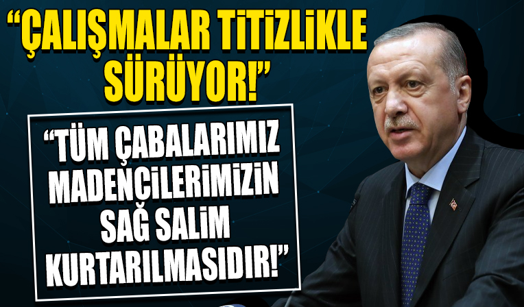 Cumhurbaşkanı Erdoğan, Amasra'daki maden kazasına ilişkin paylaşımda bulundu: Çalışmalar titizlikle sürüyor