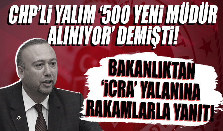 Adalet Bakanlığından CHP'li Yalım'ın 'icra müdürü alımına' ilişkin iddialarına yalanlama