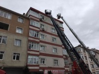 Güngören'de 5 Katli Binada Yangin Panigi