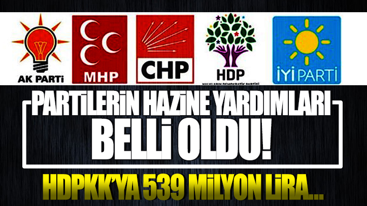2023'de siyasi partilerin alacakları hazine yardımları belli oldu