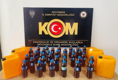 Adiyaman'da Kaçak Alkol Ele Geçirildi