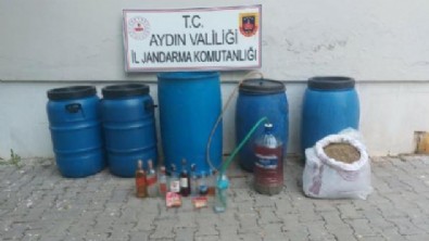 Evde 530 litre sahte içki ele geçirildi