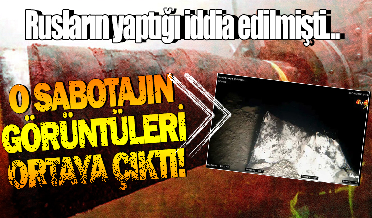 Rusya'nın yaptığı iddia edilmişti: Kuzey Akım sabotajının ilk görüntüleri yayınlandı