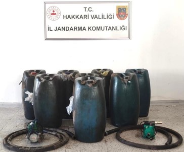 Hakkari'de 520 Litre Kaçak Akaryakit Ele Geçirildi