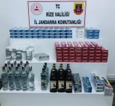 Rize'de Jandarmadan Kaçak Içki Ve Sigara Operasyonu