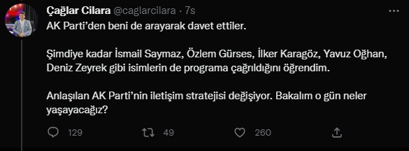 Cumhurbaşkanı Erdoğan’ın katılacağı “Türkiye Yüzyılı” programına muhalif gazeteciler de davet edildi.