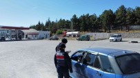 Bolvadin'de Jandarmadan Trafik Denetimi