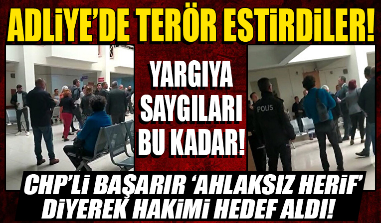 Mahkemede hakimin üzerine yürüyen CHP'liler dışarıda da terör estirdi